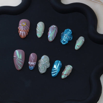 Short press-on nails CR85 L