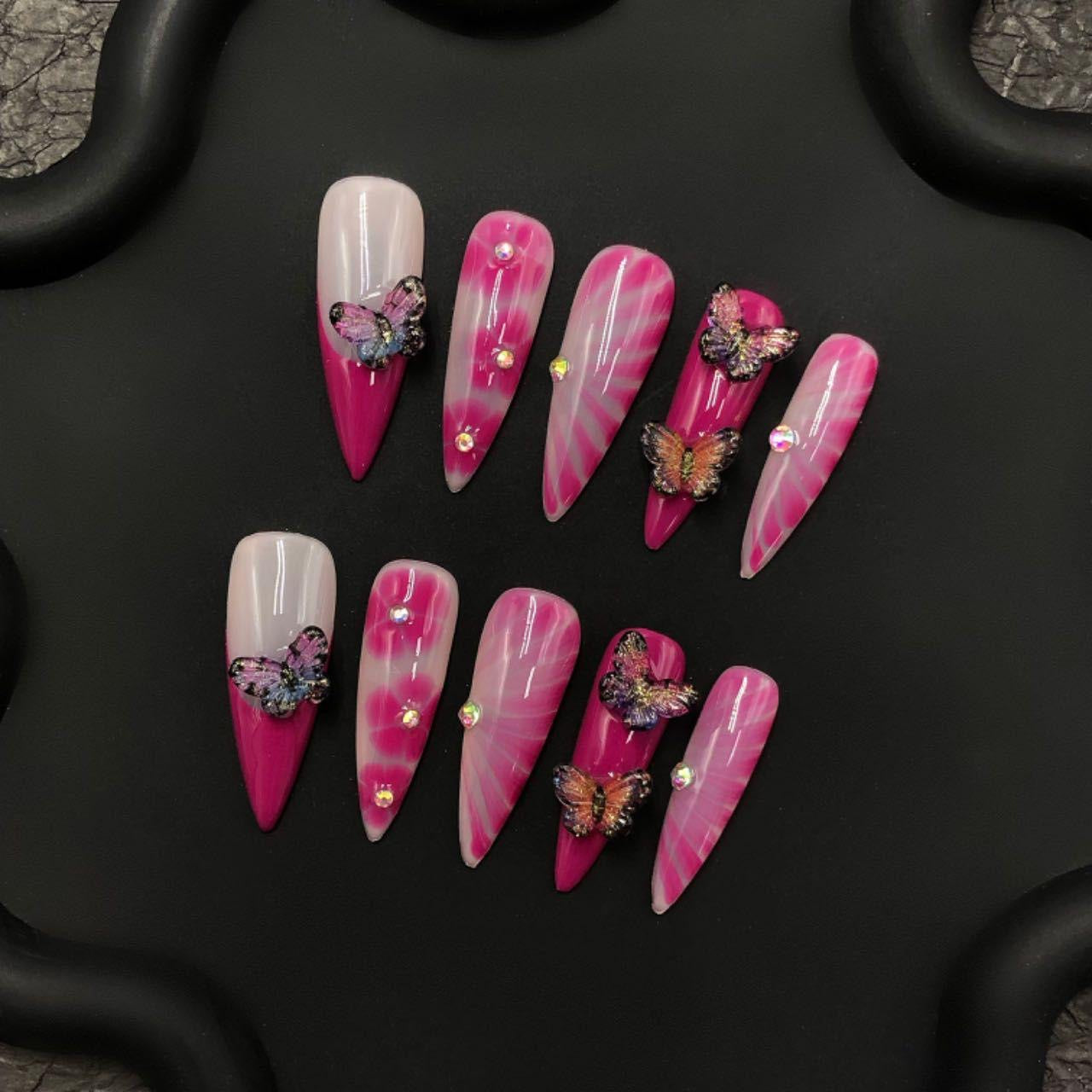 Short press-on nails CR175 S