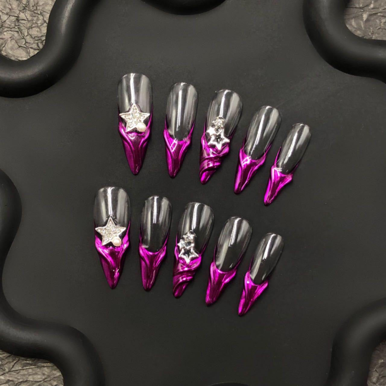 Short press-on nails CR170 L