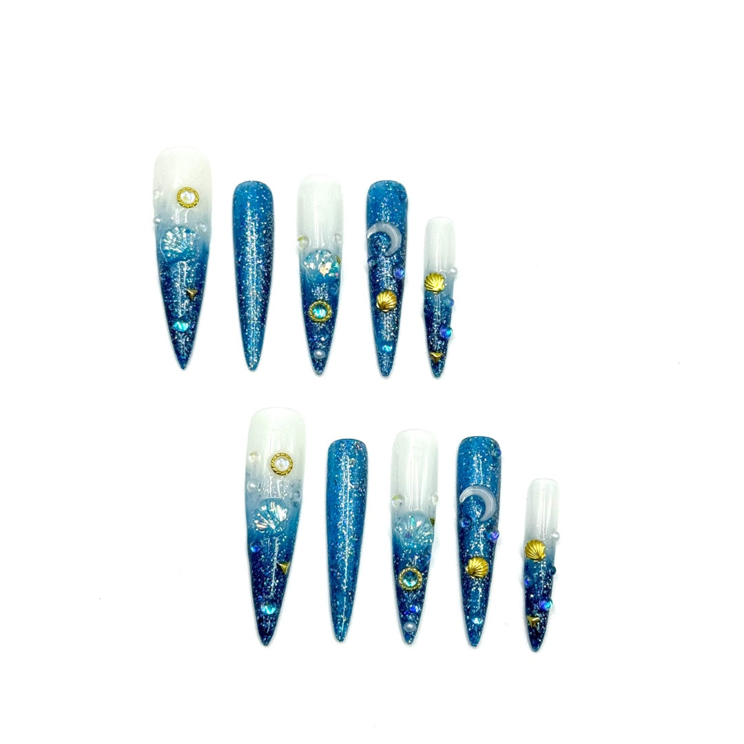 Press-on coffin nail tips CR96 M