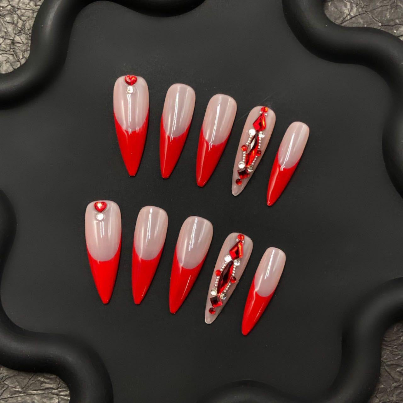 Short press-on nails CR164 S