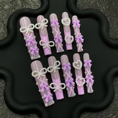 Press-on coffin nail tips salon-grade CR75 S