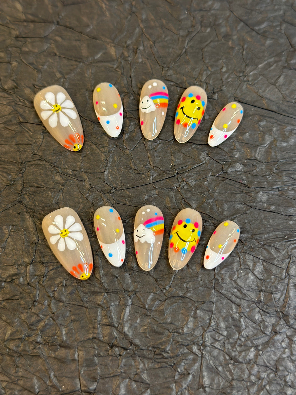 Short press-on nails CR68 S
