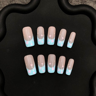 Short press-on nails CR136 S
