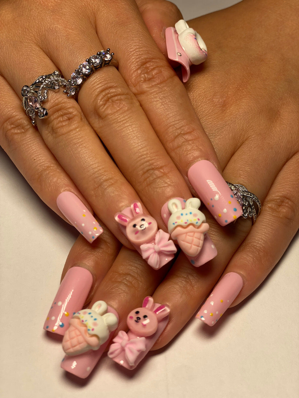 Short press-on nails CR95 L