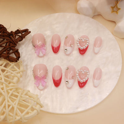 Short press-on nails CR57 M