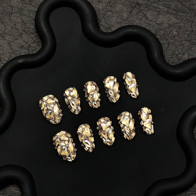 Short press-on nails CR157 L