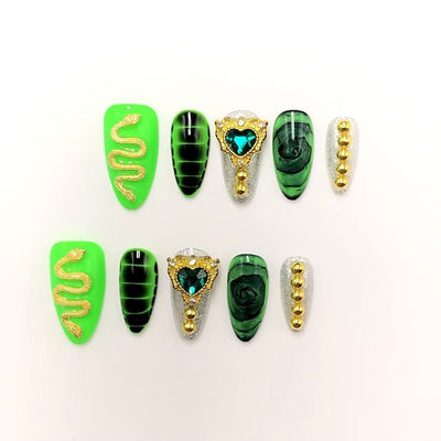 Short press-on nails CR58 S