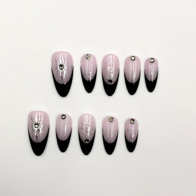Short press-on nails CR141 L