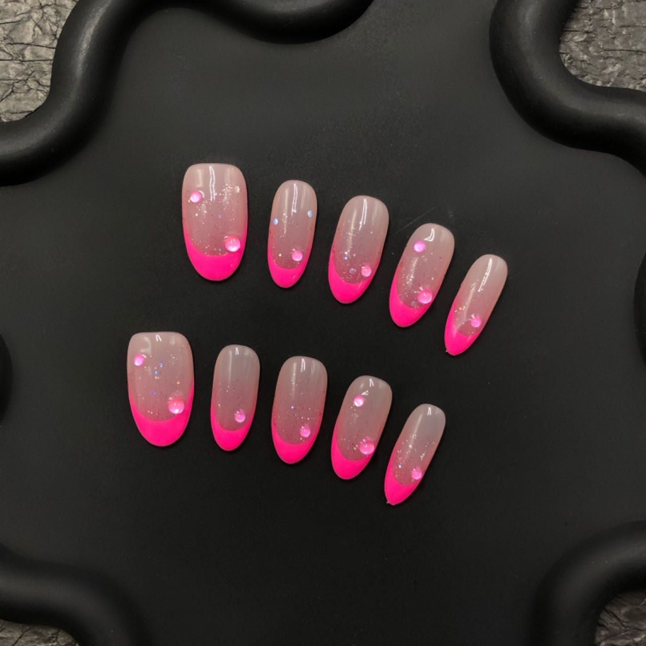Short press-on nails CR169 S
