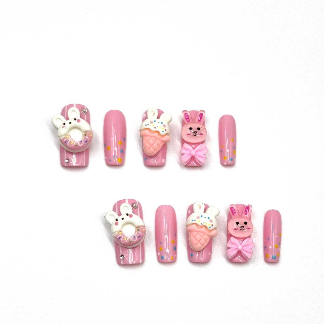 Short press-on nails CR95 – gallery 4
