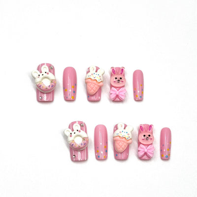 Short press-on nails CR95 – gallery 4