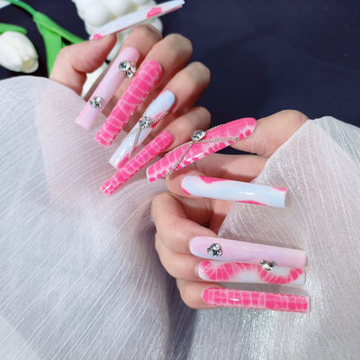 Press-on coffin nail tips OM1090 – gallery 4