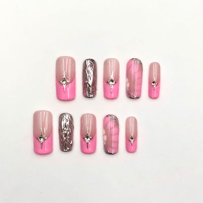 Short press-on nails CR99 – gallery 4