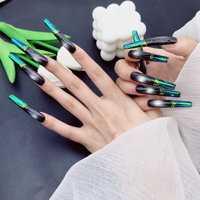 Press-on coffin nail tips OM1063 – gallery 4