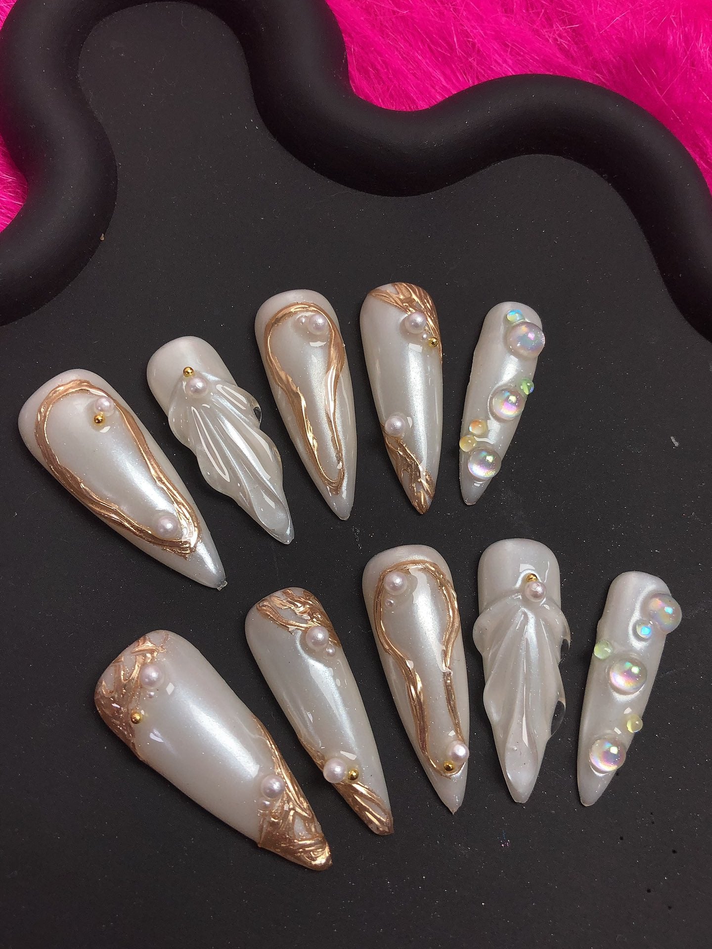Short press-on nails B20 – gallery 4