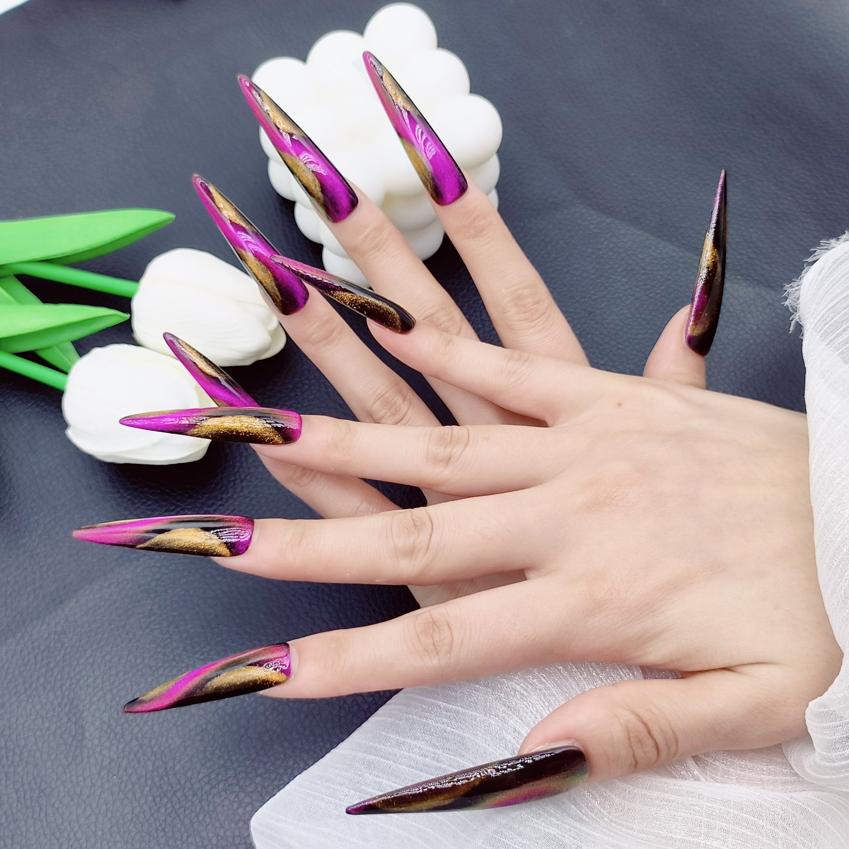 Press-on coffin nail tips OM1062 – gallery 5