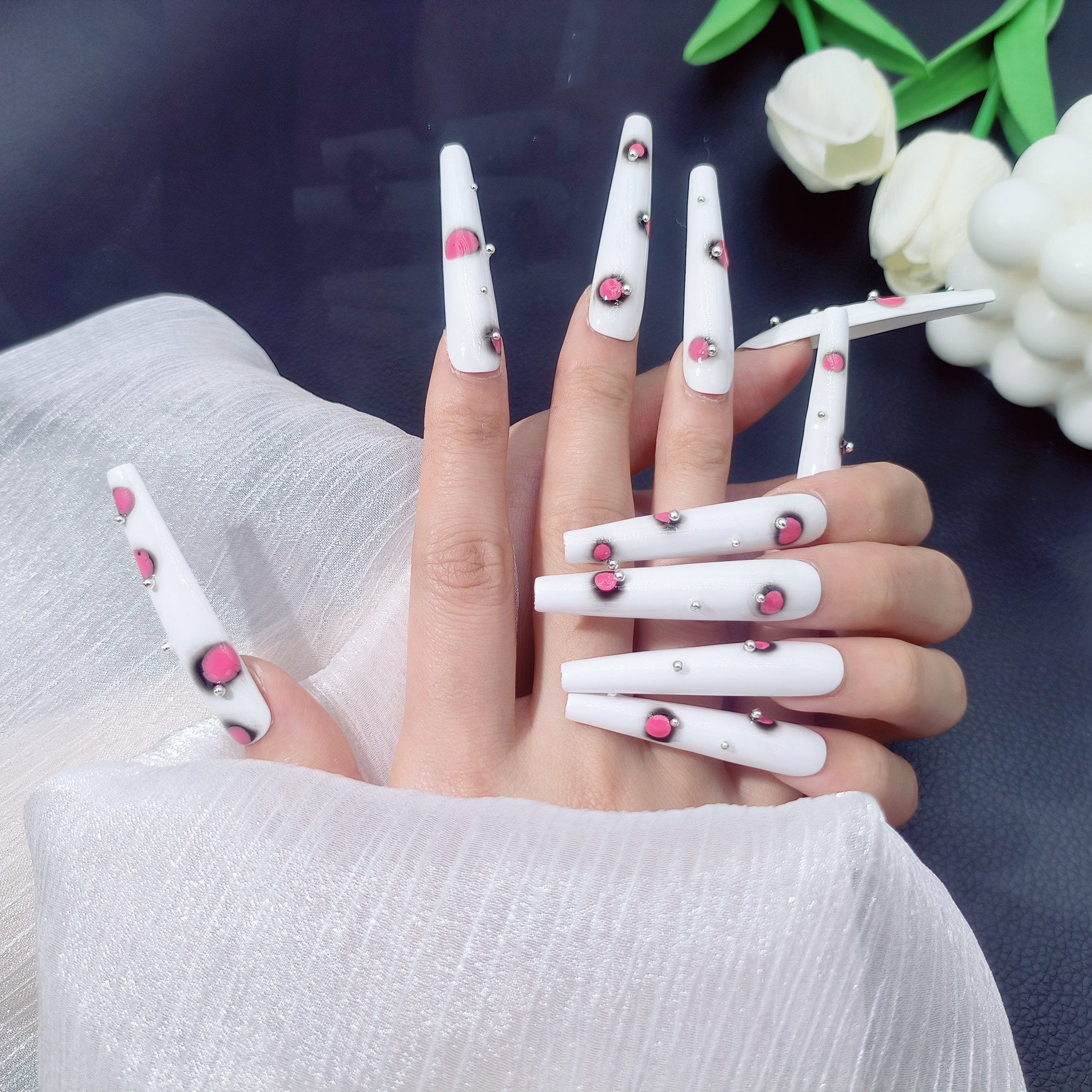 Press-on coffin nail tips OM1071 – gallery 5