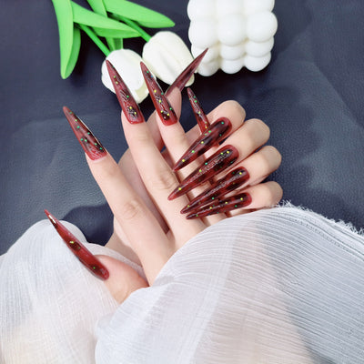 Press-on coffin nail tips OM1070 – gallery 5