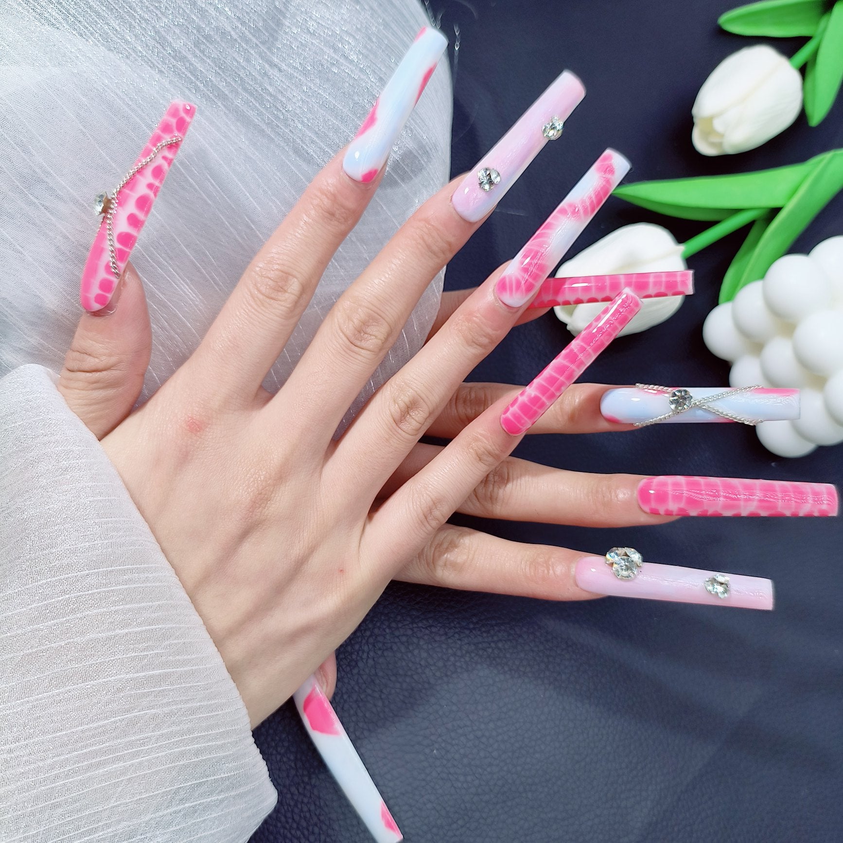 Press-on coffin nail tips OM1090 – gallery 5
