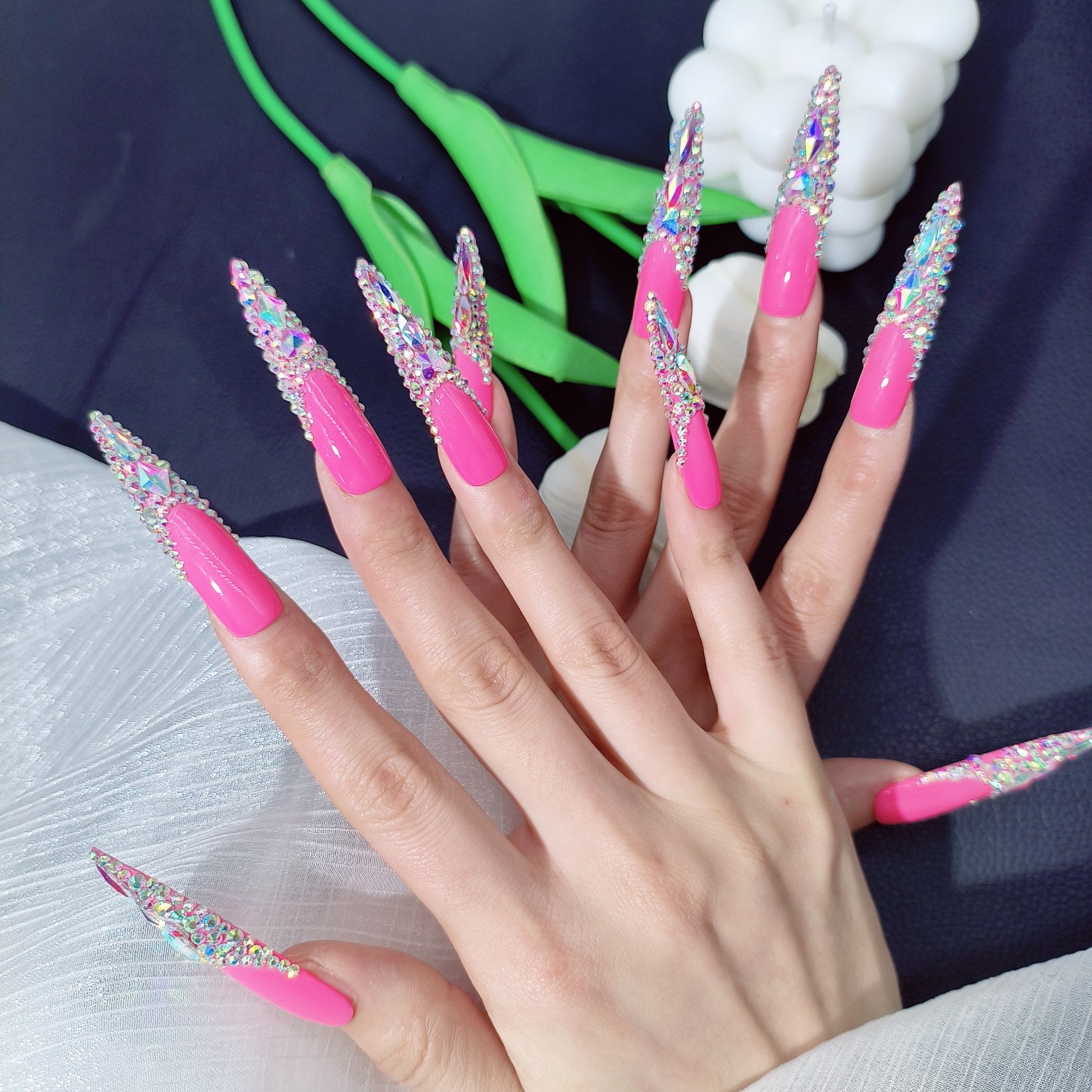 Press-on coffin nail tips OM1166 – gallery 6