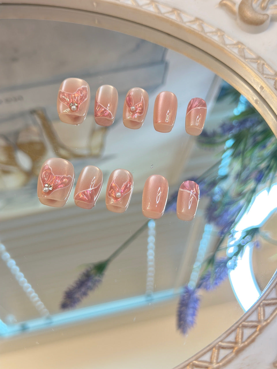 Short press-on nails C04 – gallery 6