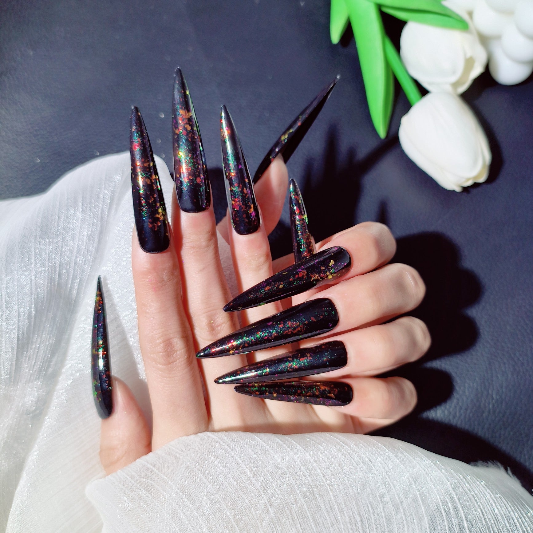 Press-on coffin nail tips OM1141 – gallery 6