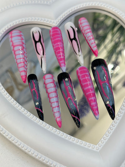 Press-on coffin nail tips OM1107 – gallery 9