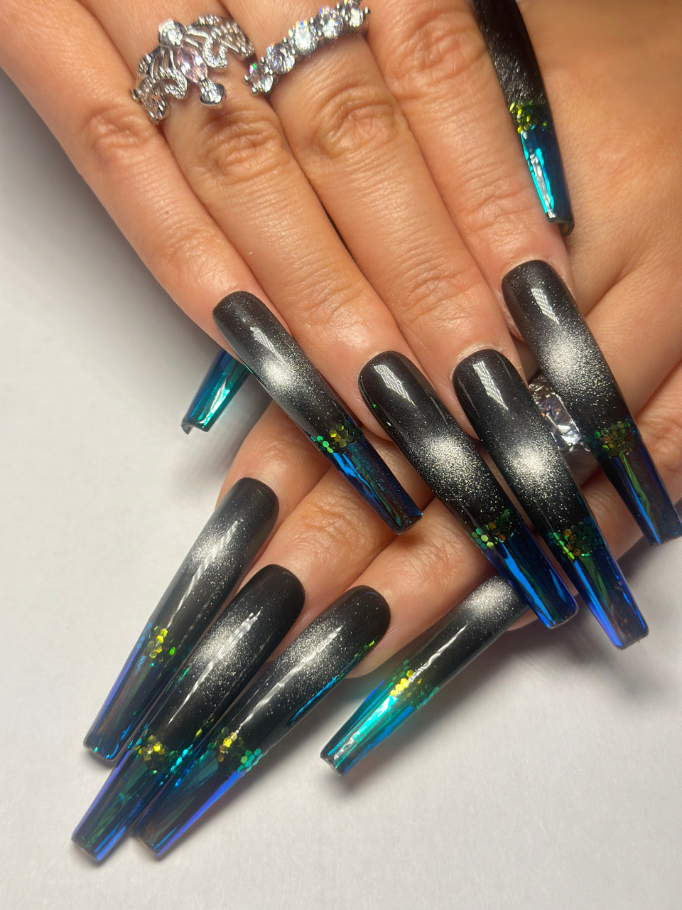 Press-on coffin nail tips OM1063 – gallery 9