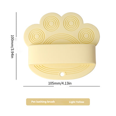 Mile High Life silicone pet bath and massage brush for dogs and cats — view 25