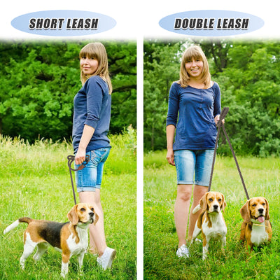 Mile High Life hands-free rope dog leash with leather connection — view 5
