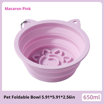Mile High Life collapsible silicone pet travel bowl, foldable for dogs and cats — view 15
