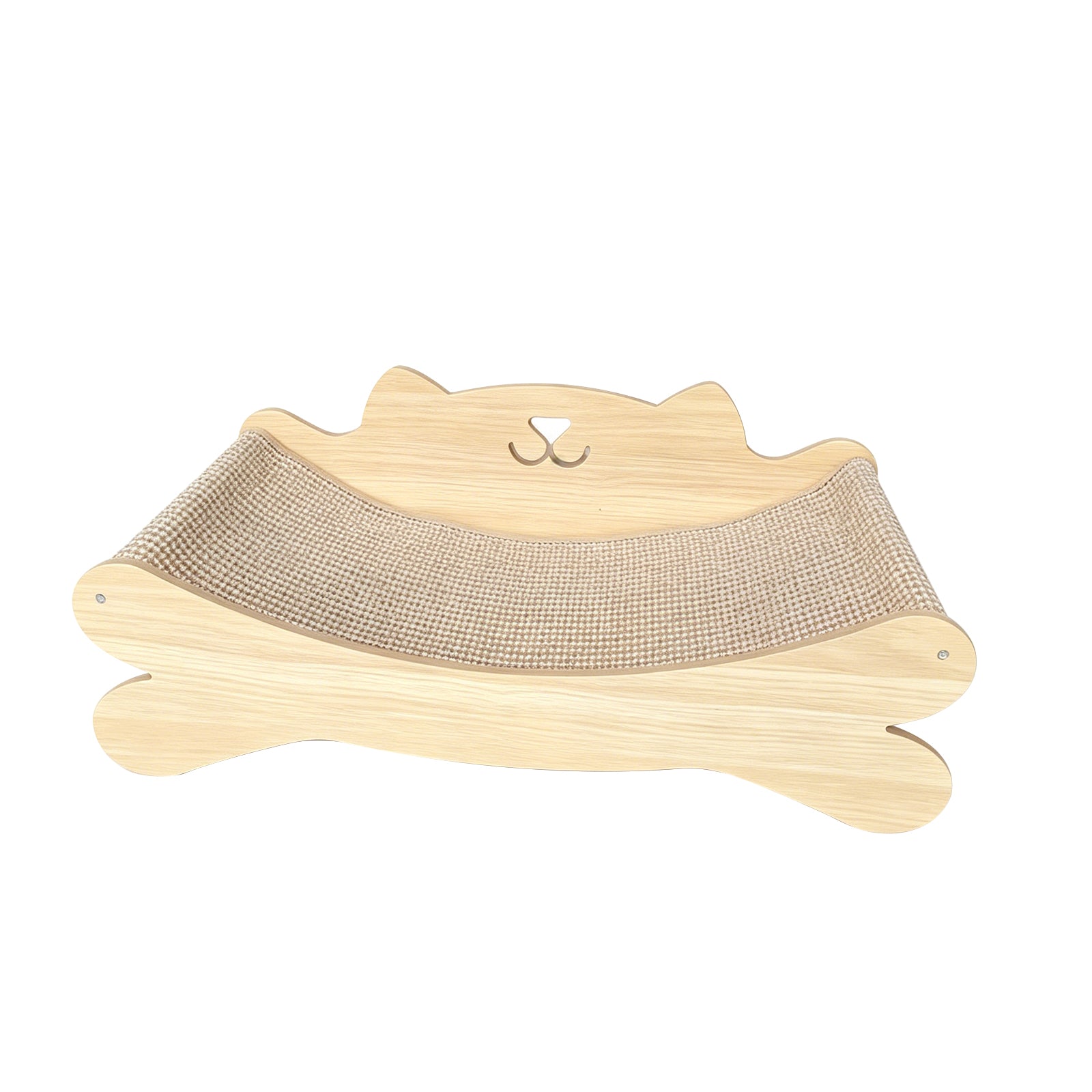 Cat-Shaped Wooden Cat Bed with Sisal Scratching Posts | 2-in-1 Cat House – gallery 2