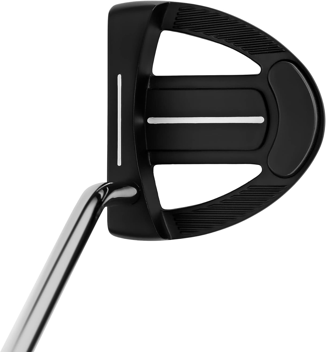 Mile High Life men's right-handed mallet golf putter with aim line — view 13