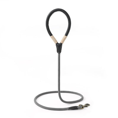 Mile High Life strong rope dog leash with soft leather-wrapped handle — view 40