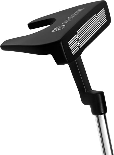 Mile High Life men's right-handed mallet golf putter with aim line — view 14