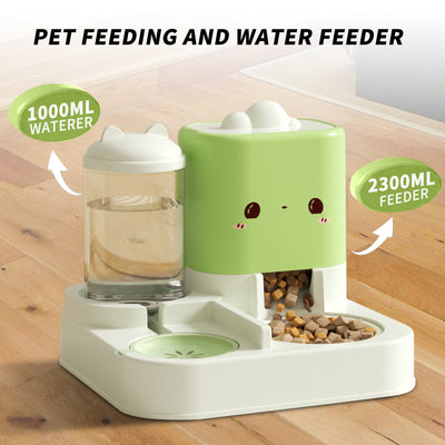 Mile High Life cat-ear cartoon pet food and water feeder bowl — view 7