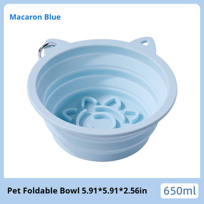 Mile High Life collapsible silicone pet travel bowl, foldable for dogs and cats — view 57