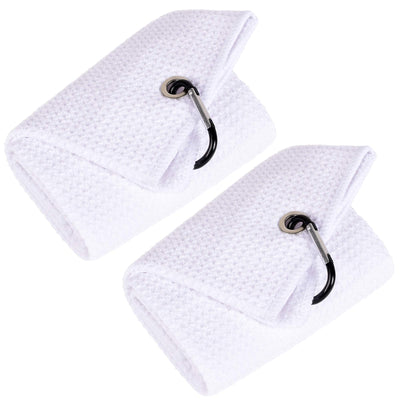 Mile High Life microfiber waffle pattern golf towel with carabiner clip — view 228