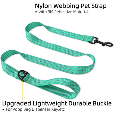 Mile High Life heavy-duty chevron weave dog leash with leather connection — view 104