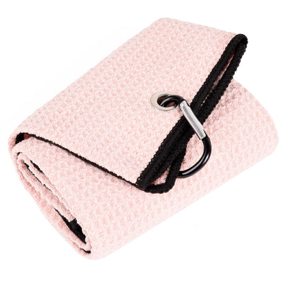 Mile High Life microfiber waffle pattern golf towel with carabiner clip — view 15