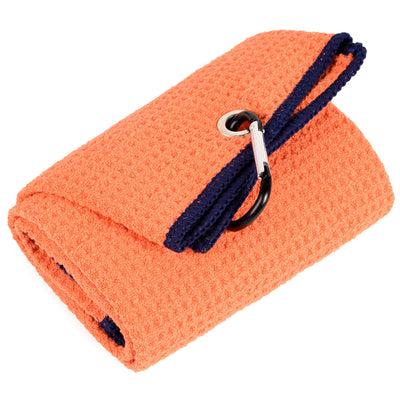 Mile High Life microfiber waffle pattern golf towel with carabiner clip — view 186