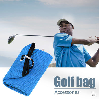 Mile High Life microfiber waffle pattern golf towel with carabiner clip — view 227