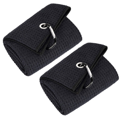 Mile High Life microfiber waffle pattern golf towel with carabiner clip — view 21