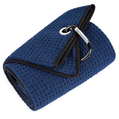 Mile High Life microfiber waffle pattern golf towel with carabiner clip — view 172