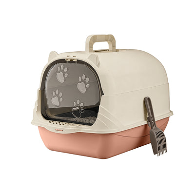 Handheld Carry Cat Litter Box — Pink | Portable Travel Litter Pan – pink
