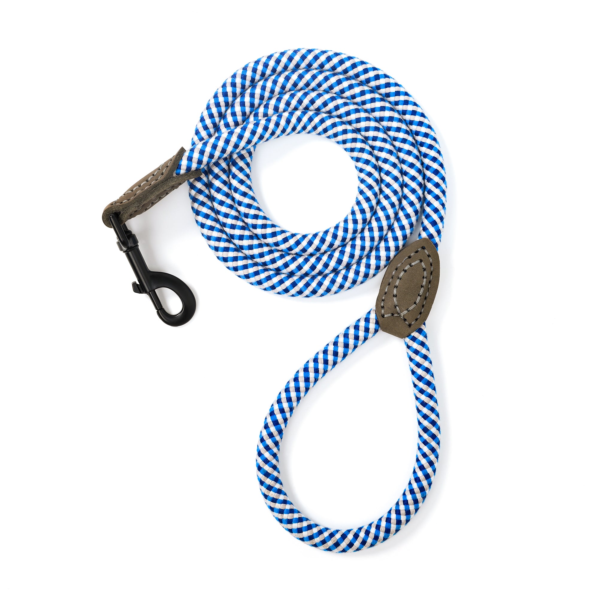 Mile High Life mountain climbing rope dog leash with leather connection — view 13