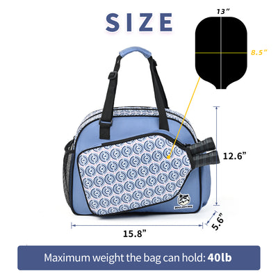 Mile High Life pickleball tote bag for women with paddle pockets — view 5