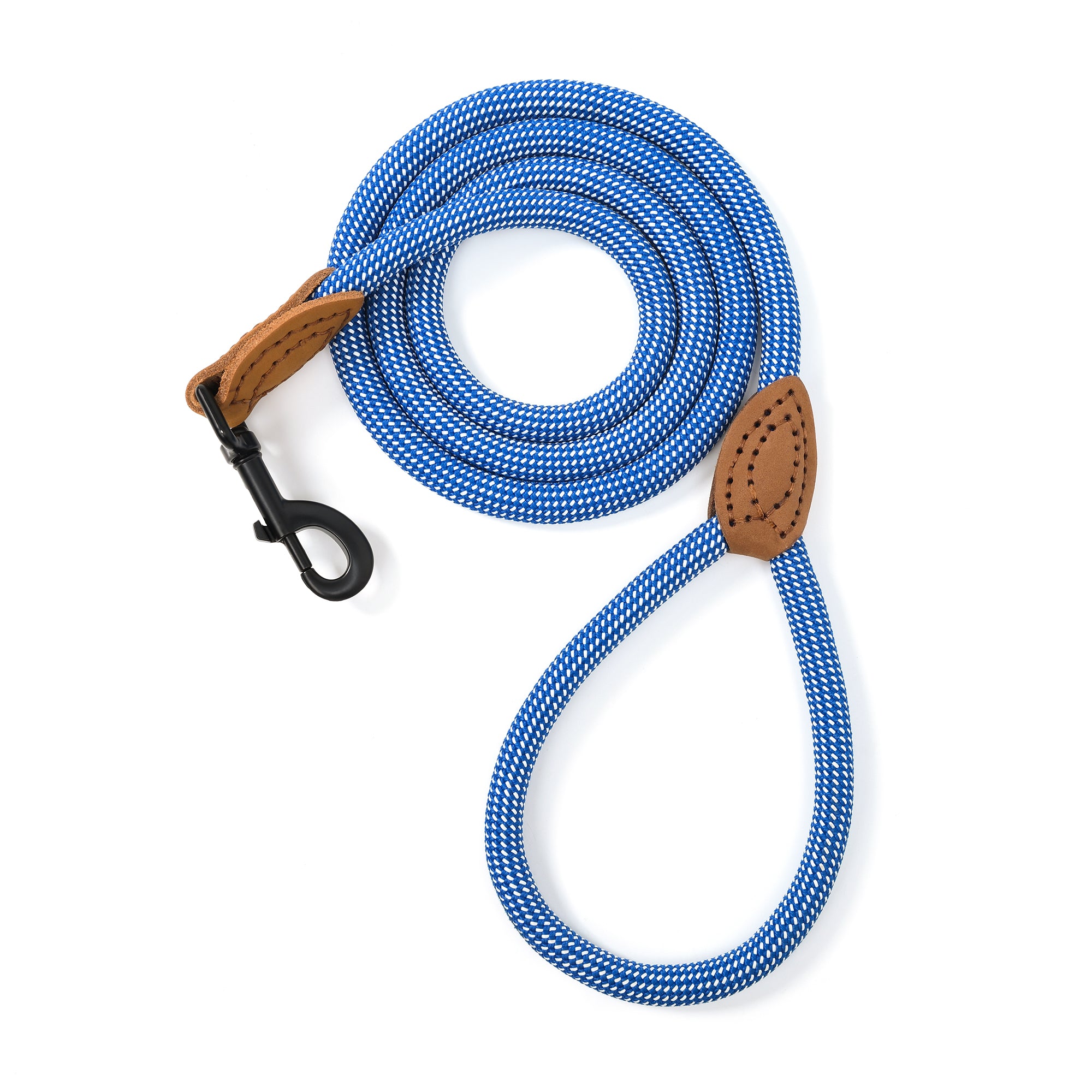 Mile High Life mountain climbing rope dog leash with leather connection — view 9