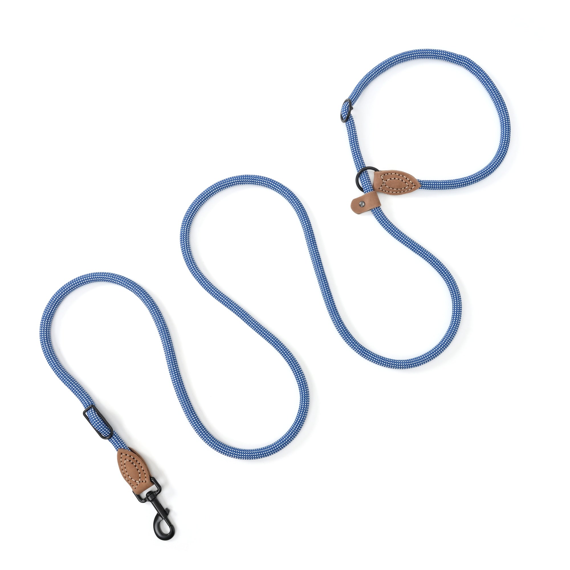Mile High Life hands-free rope dog leash with leather connection — view 22